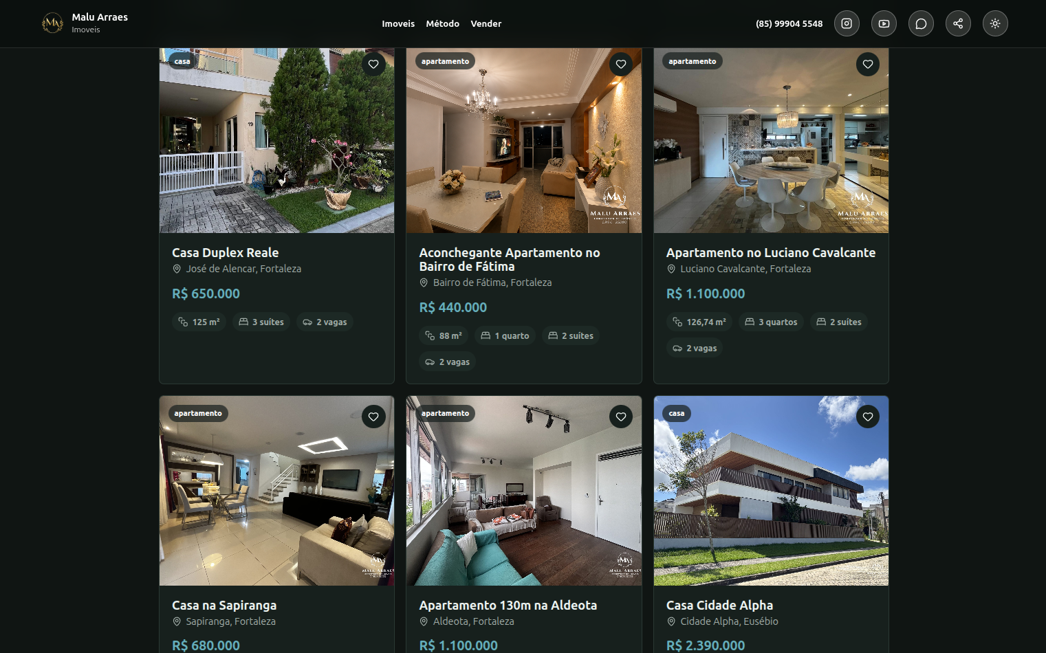 Tela do CRM para imobiliárias e corretores de imóveis